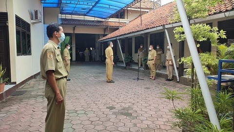 GLADI BERSIH PERSIAPAN UPACARA 17 AGUSTUS 2021