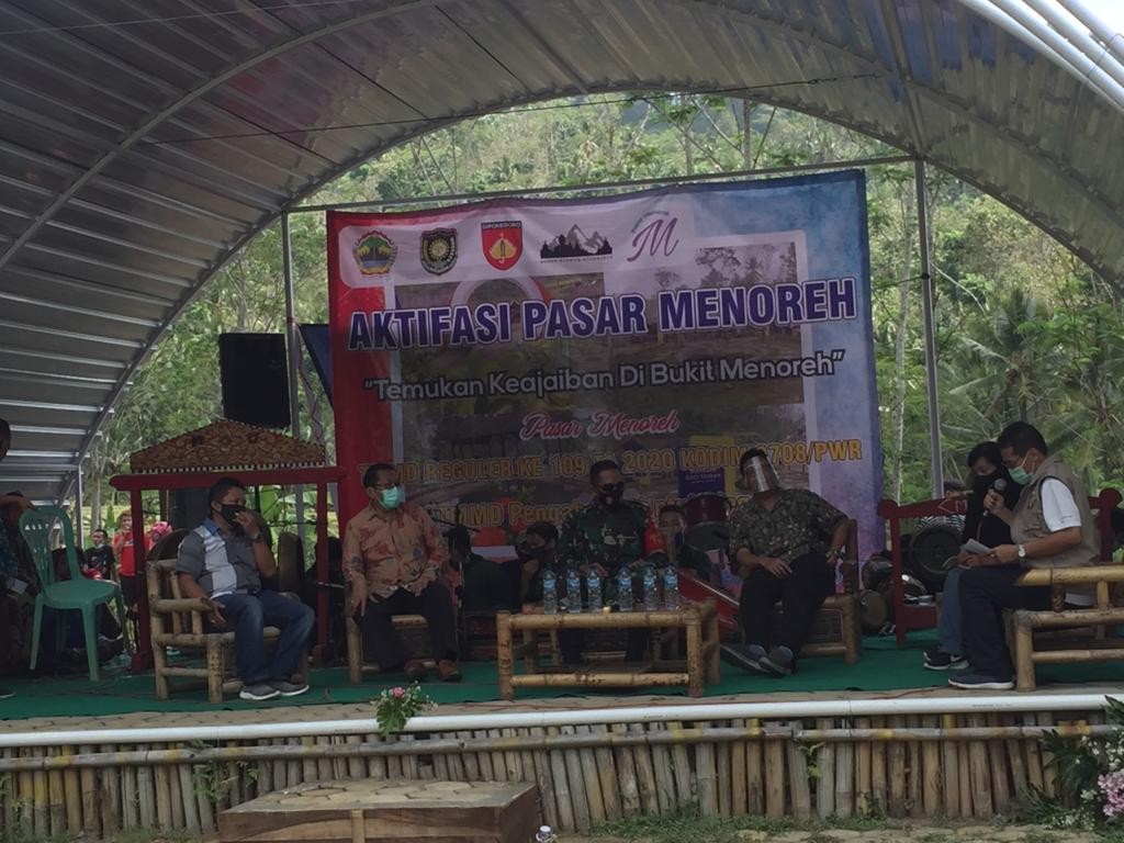 Pembukaan kembali Destinasi Digital Pasar Menoreh di Desa Sedayu Kecamatan Loano Kabupaten Purworejo