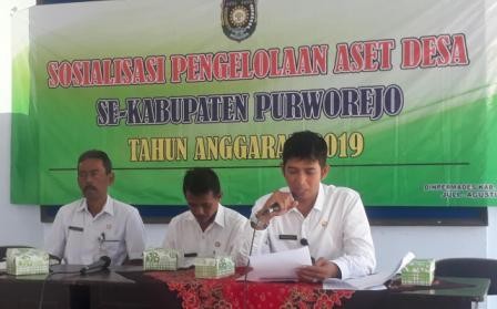 Sosialisasi Pengelolaan Aset Desa se-Kabupaten Purworejo Tahun Anggaran 2019 di Kec.Pituruh