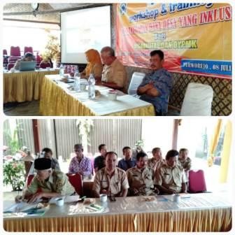 Training dan Workshop angkatan I ini membahas Penganggaran Dana Desa yang Inklusif bagi Disabilitas dan Oypmk