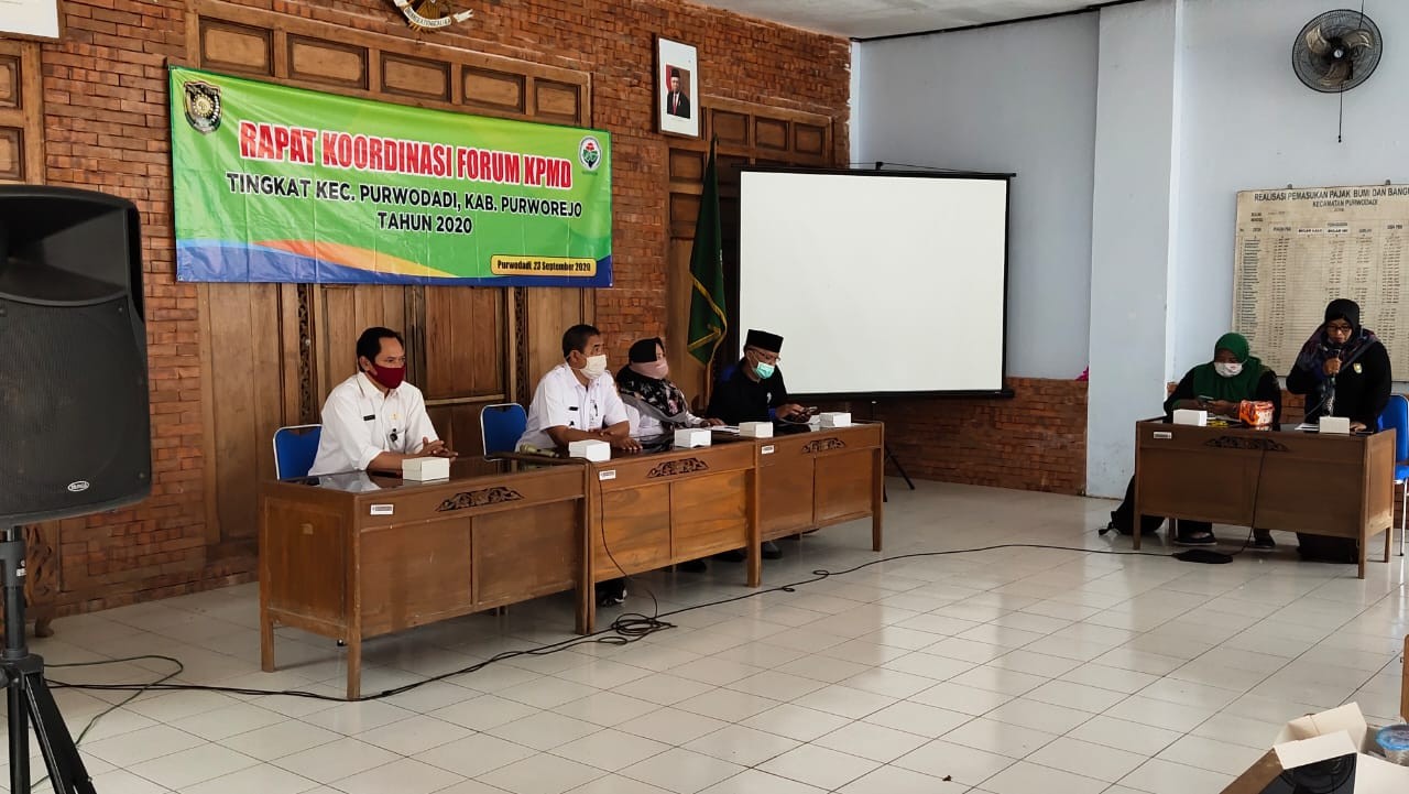 Menghadiri Rakor Forum Komunikasi KPMD se Kec Purwodadi