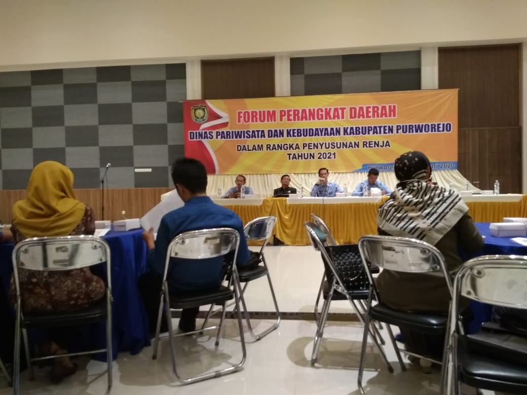 FORUM PERANGKAT DAERAH DINAS PARIWISATA DAN KEBUDAYAAN KABUPATEN PURWOREJO DALAM RANGKA PENYUSUNAN RENJA TAHUN 2021