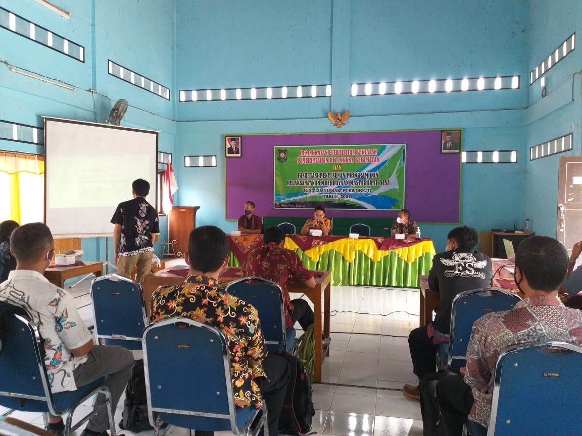 Giat tanggal 12 agustus 2021 di kecamatan loano percepatan penyusunan pencairan bankeu pemdes