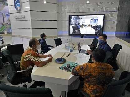 Kegiatan vidcom bintek aplikasj jogotonggo dgn peserta 16.kec yg terdiri dari : Operator desa, operator kec,  pendamping desa,  petugas puskesmas.