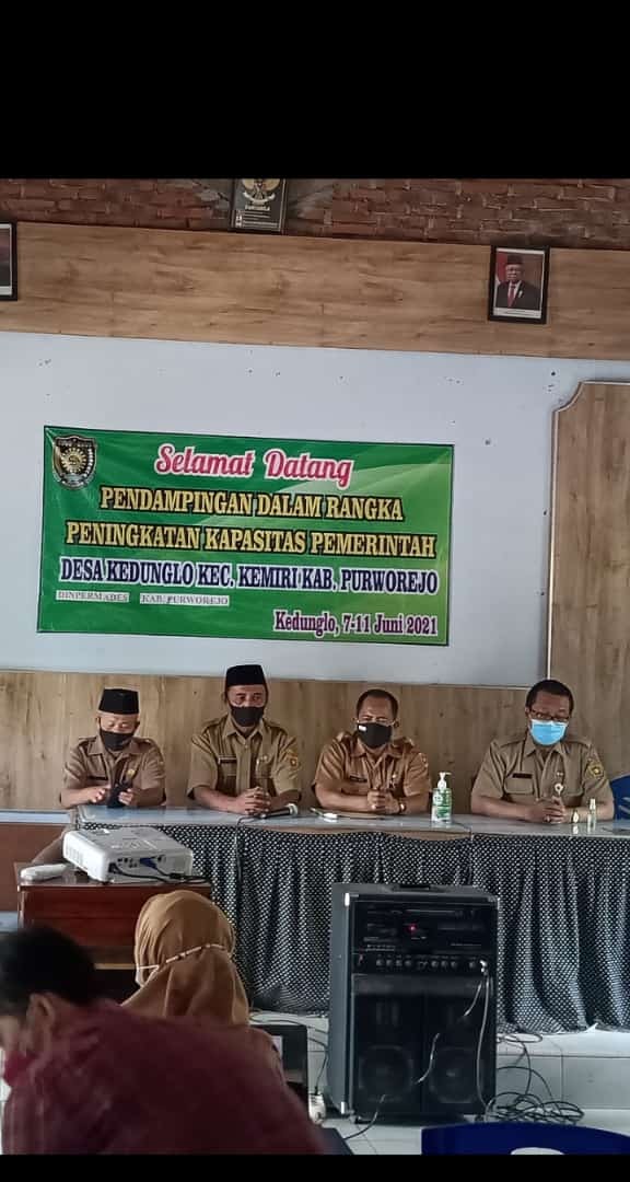 Pendampingan Dalam Rangka Kegiatan Peningkatan Kapsitas Pemerintah Desa Kedunglo Kecamatan Kemiri