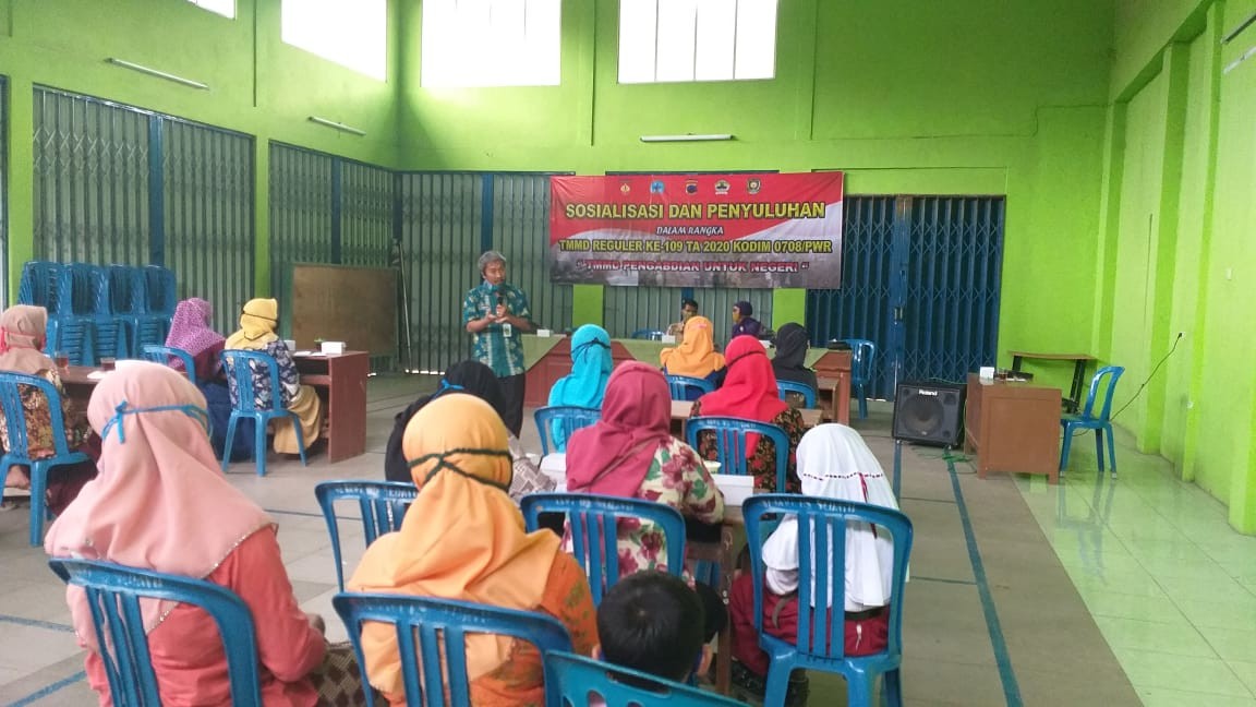 Kegiatan non fisik di lokasi tmmd reguler 109 desa sedayu kecamatan loano