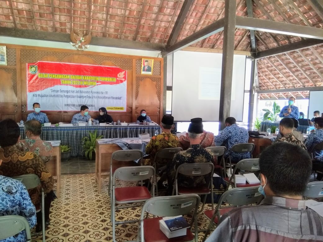 Pelaksanaan Larwasda wilayah di aula kecamatan kutoarjo