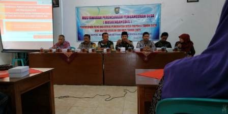 Menghadiri Musrenbangdes di desa Kepuh kecamatan Kutoarjo