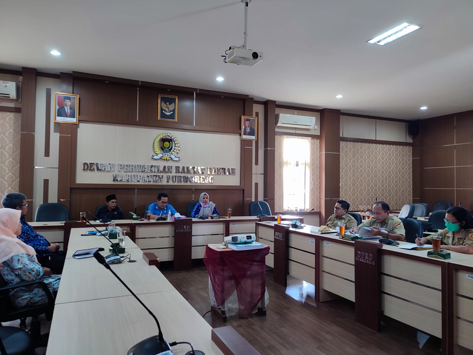 Rapat Pembahasan Polemik Penjaringan Perangkat di Desa Bragolan Kecamatan Purwodadi