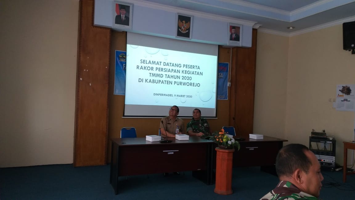 Rapat Koordinasi Persiapan Pelaksanaan TMMD Tahun 2020