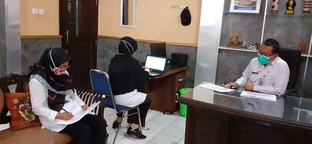 Review Maturitas SPIP dg semua pejabt struktural  dan 1 org pelaksana bidang dljtkan Wawancara kadin oleh Tim inspektorat  diruang kadin tanggal 30 sept. 2020