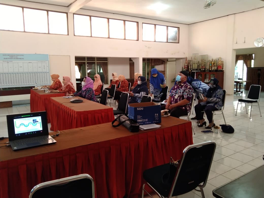  Zoom Metting Penyusunan RKPD Kab Purworejo Th 2022 di Aula PKK Kab Purworejo