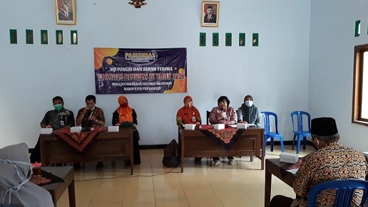 ACARA UJI FUNGSI DAN SERAH TERIMA PROGRAM PAMSIMAS TA. 2020 DI DESA JATIWANGSAN KECAMATAN KEMIRI