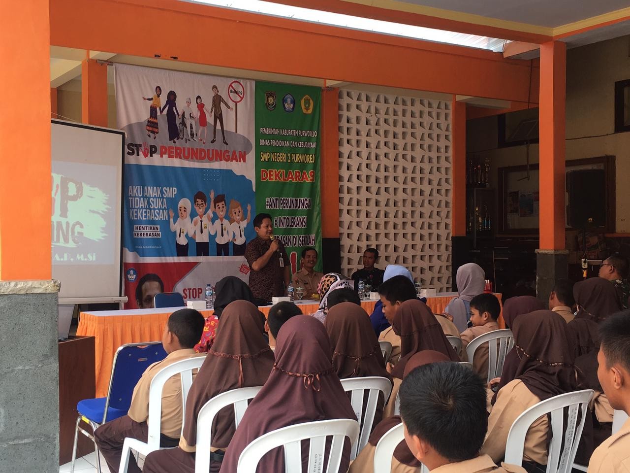 Sosialisasi anti perundungan / bullying di SMP N 2 Purworejo