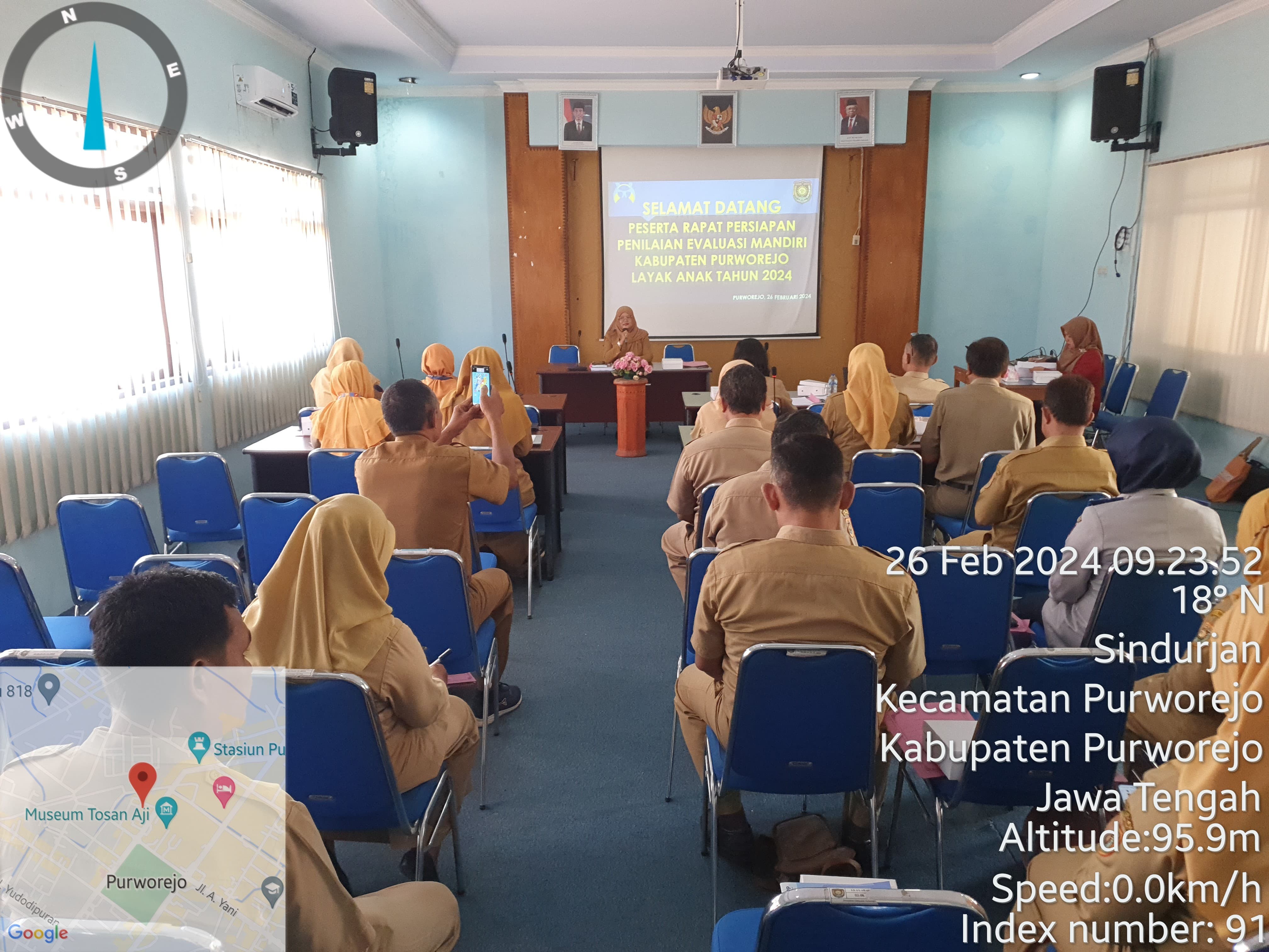 Rapat Persiapan Pelaksanaan Penilaian Evaluasi Mandiri Kabupaten Purworejo Layak Anak Tahun 2024