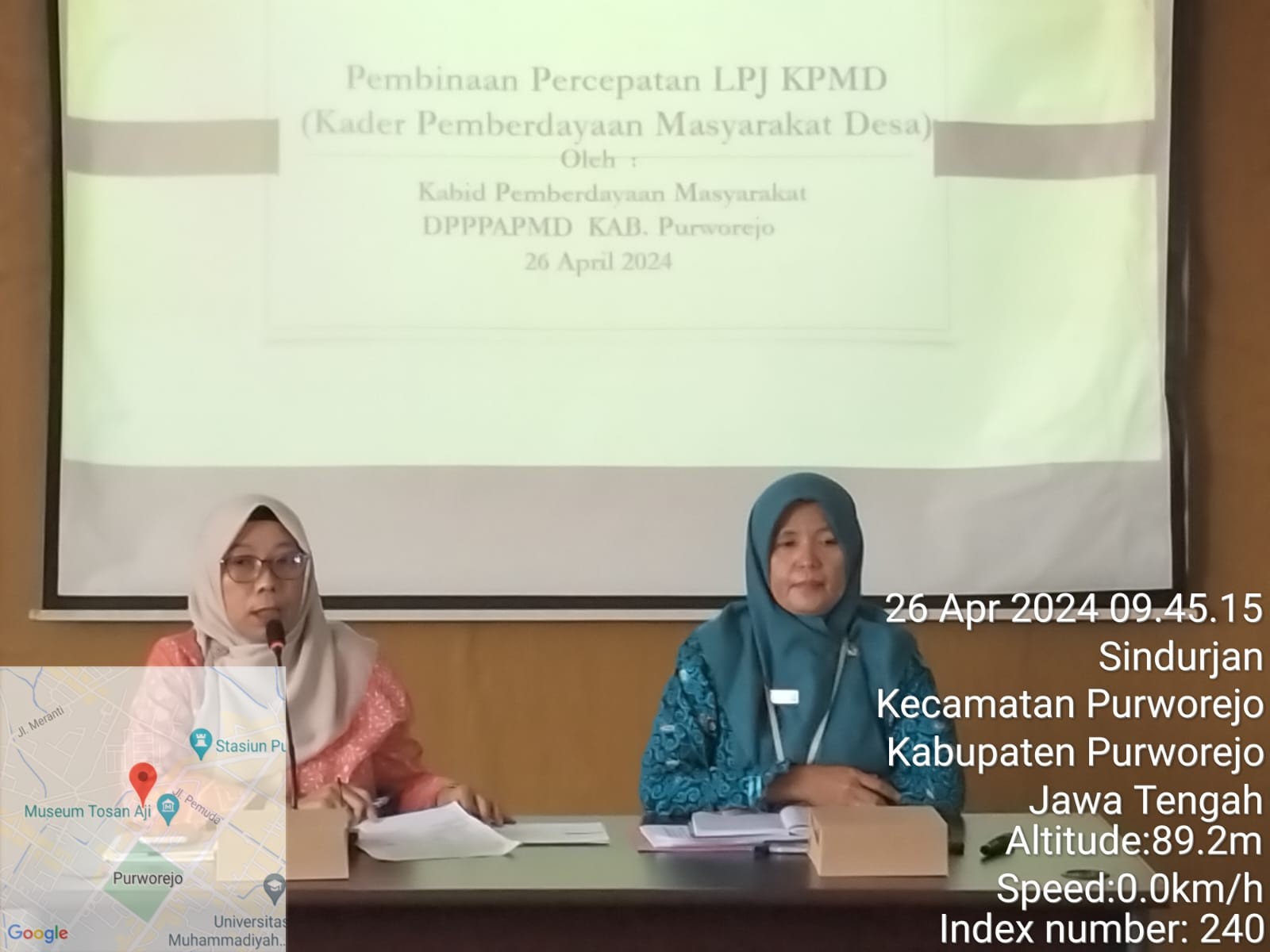 Rapat Koordinasi percepatan LPJ Bantuan Keuangan KPMD