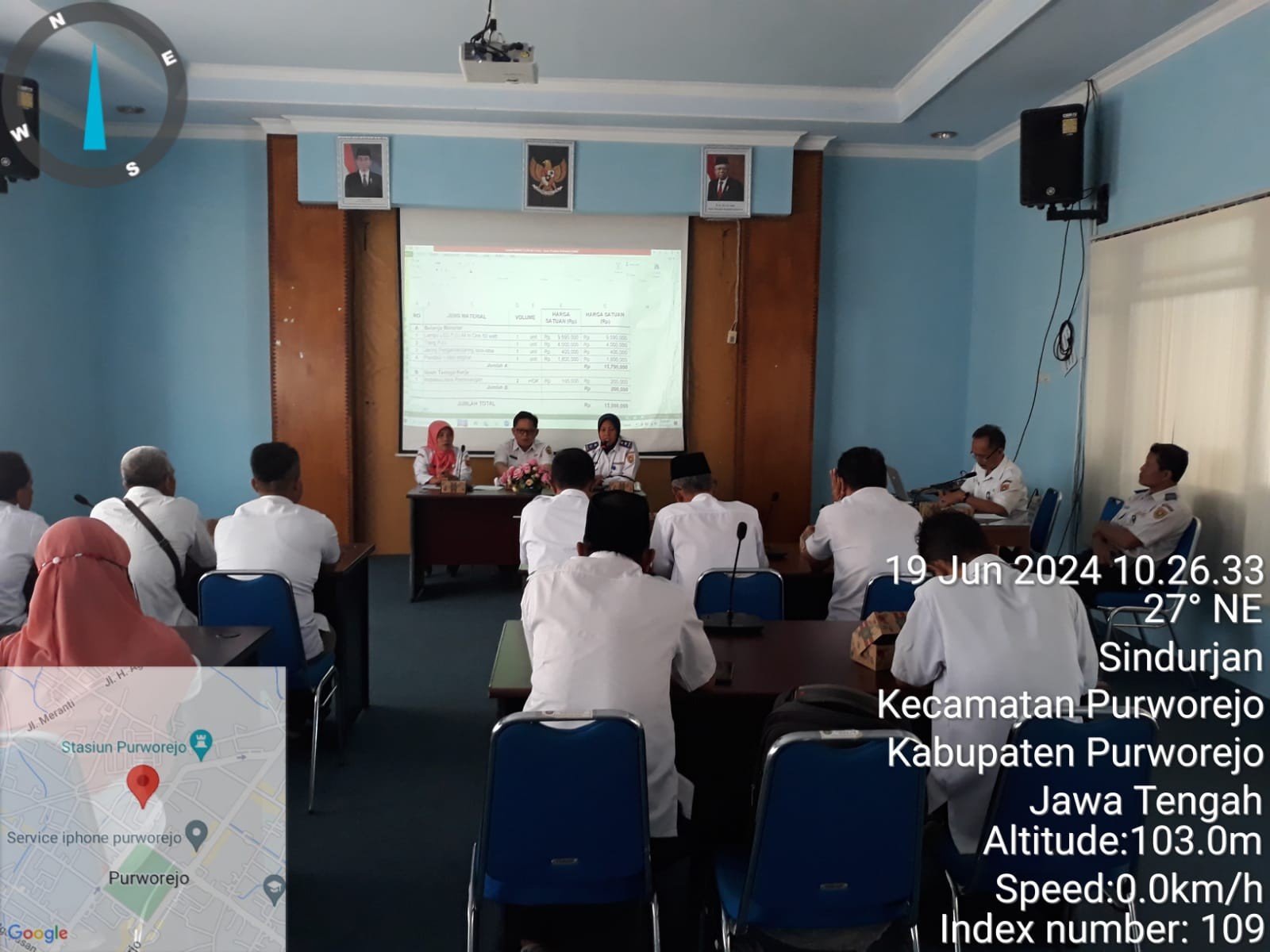 Rapat Koordinasi penyusunan RAB kegiatan Pembangunan Penerangan Jalan Umum untuk Desa penerima Bantuan Keuangan Pemerintah Desa dari APBD Provinsi Jawa Tengah