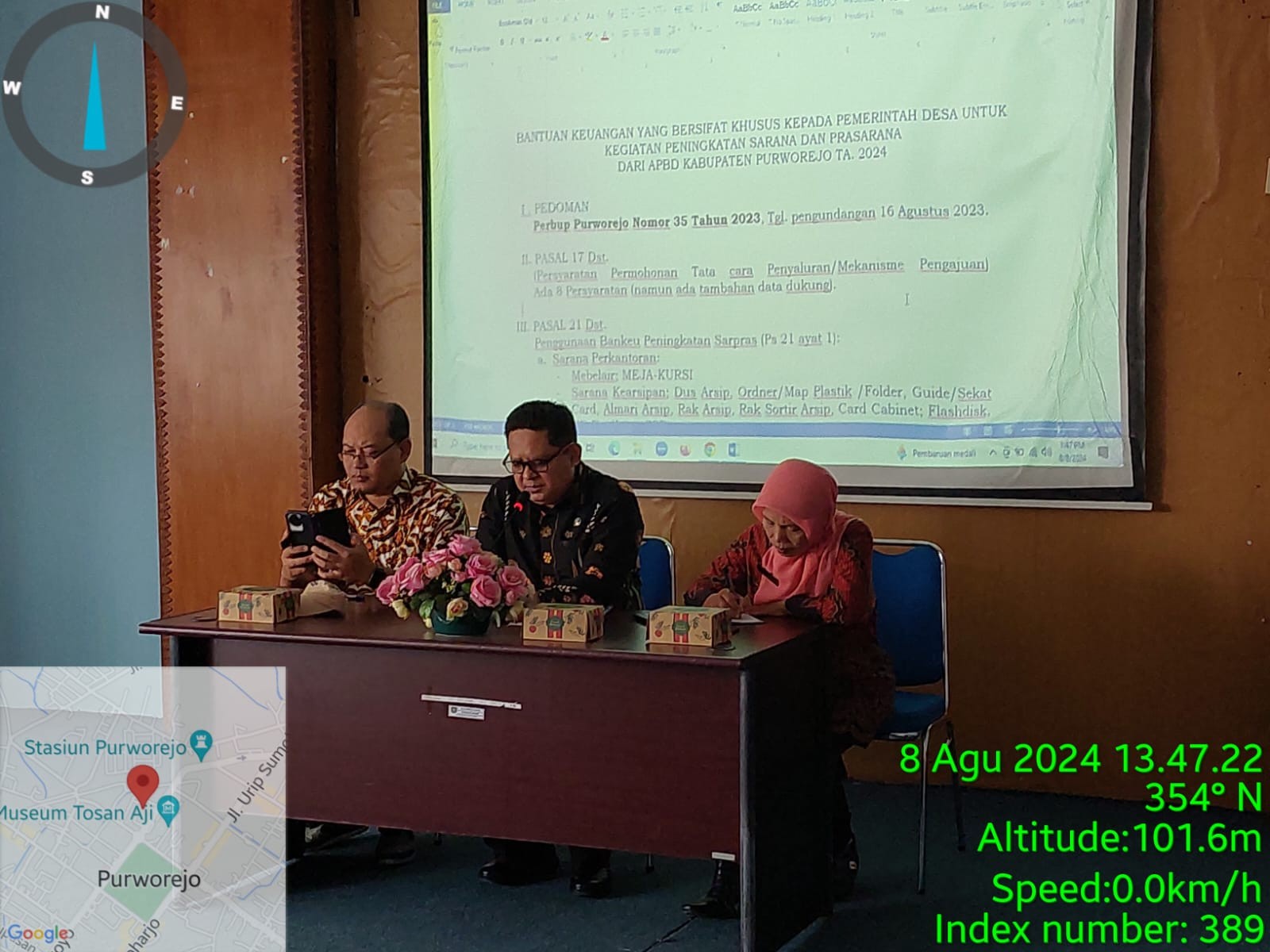 Rapat Koordinasi dengan Desa Penerima Bantuan Bupati yang bersifat khusus TA 2024