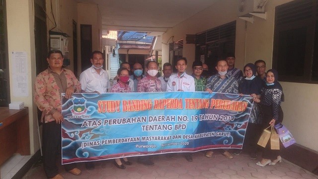 Penerimaan tamu kaji banding dari Dinpermades Kabupaten Garut