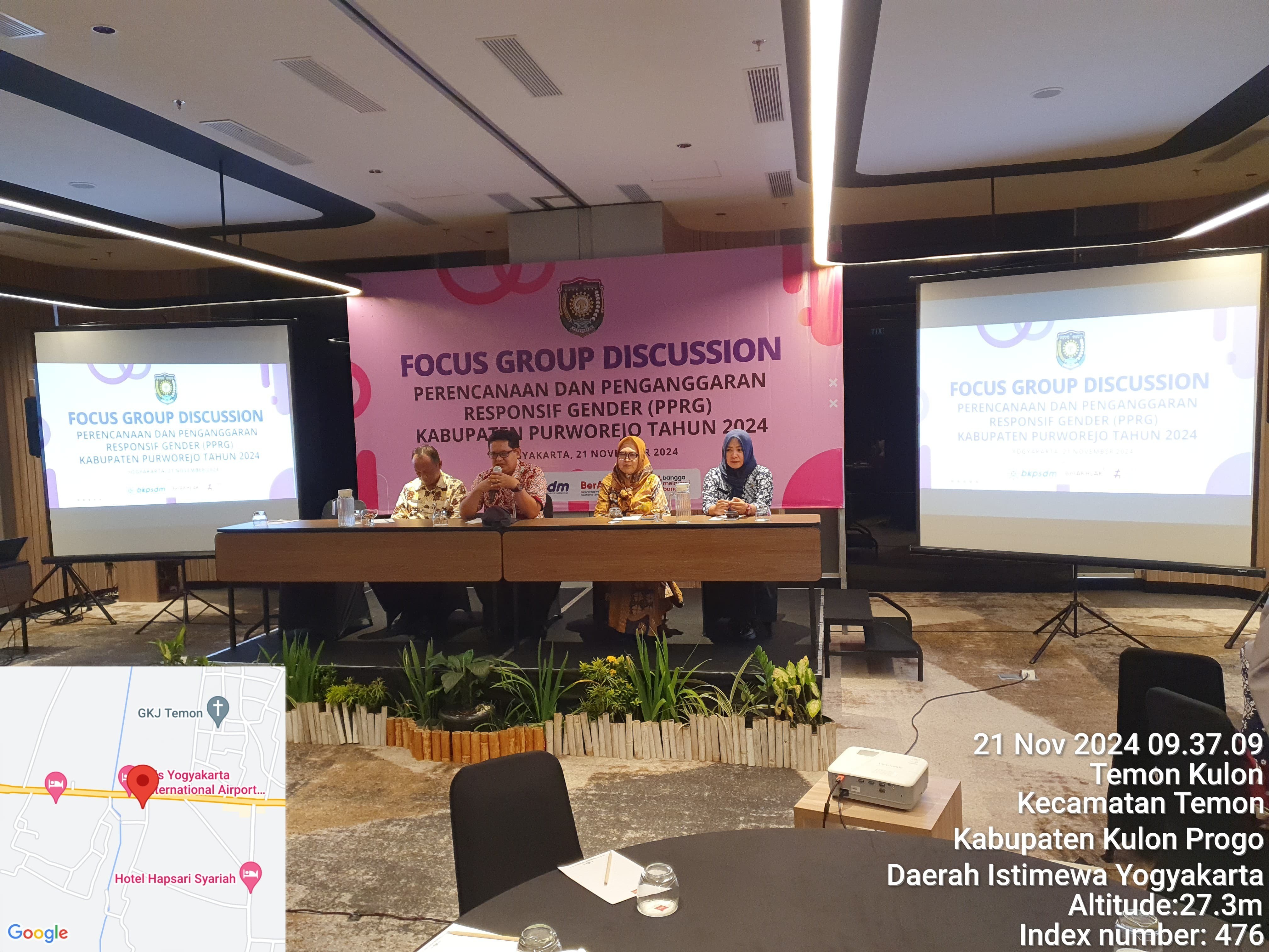 Pembukaan FGD Perencanaan Penganggaran Responsif Gender (PPRG) Kabupaten Purworejo Tahun 2024 