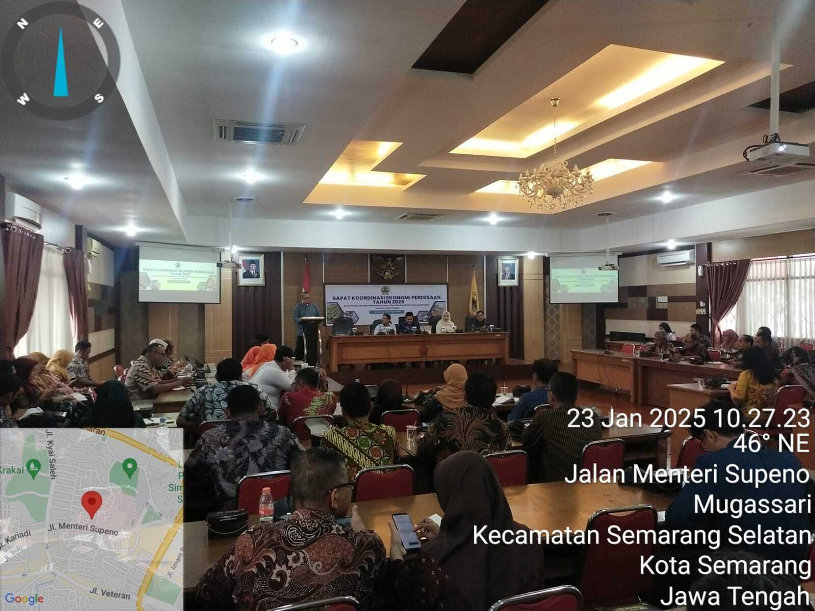 Rapat Koordinasi Ekonomi Perdesaan Tahun 2025 di Dinpermadesdukcapil Provinsi Jawa Tengah