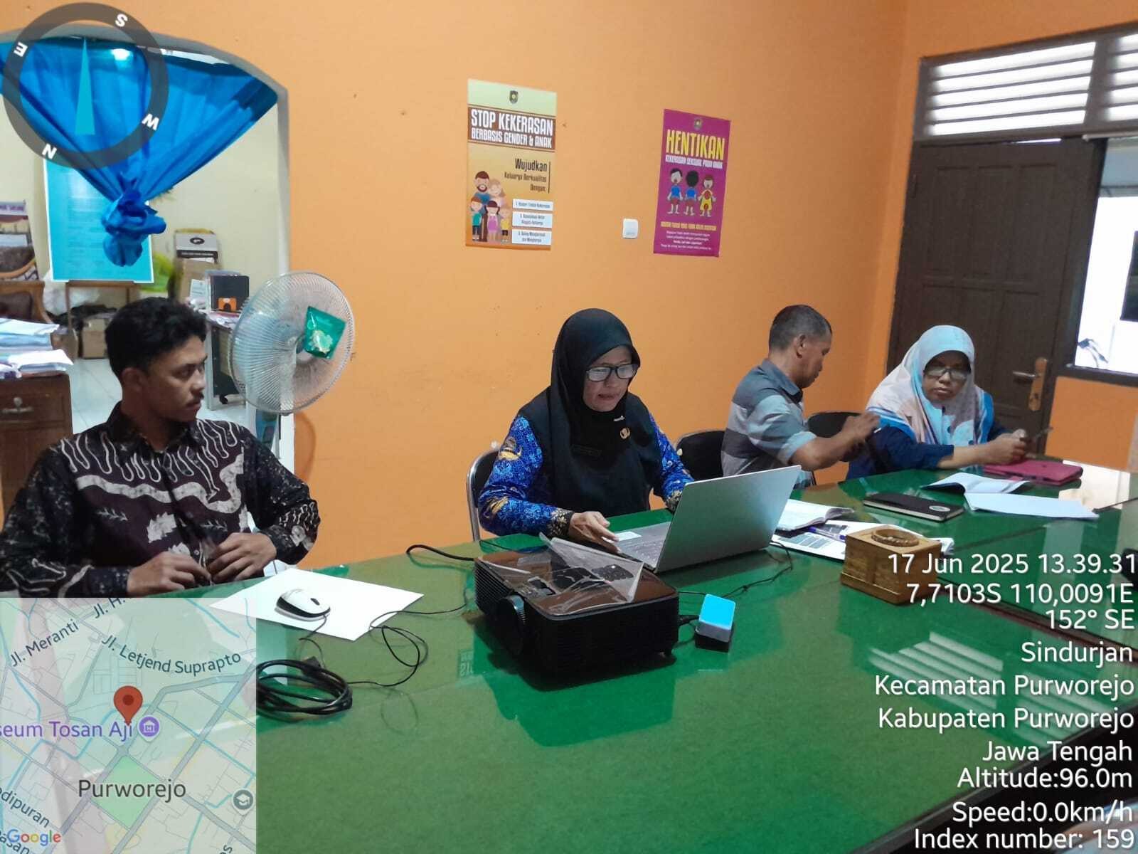 Zoom Meeting Rakor Persiapan Penilaian Desa Berkinerja Baik Dalam Penanganan Stunting