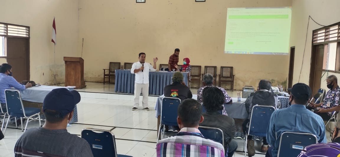 Kecamatan Ngombol gelar Sosialisasi PP 11 Tahun 2021 dan Permendes No 3 Tahun 2021 kepada Kades dan Direktur Bumdesa nya guna persiapan Pendaftaran Nama dan Pendaftaran Badan Hukumnya