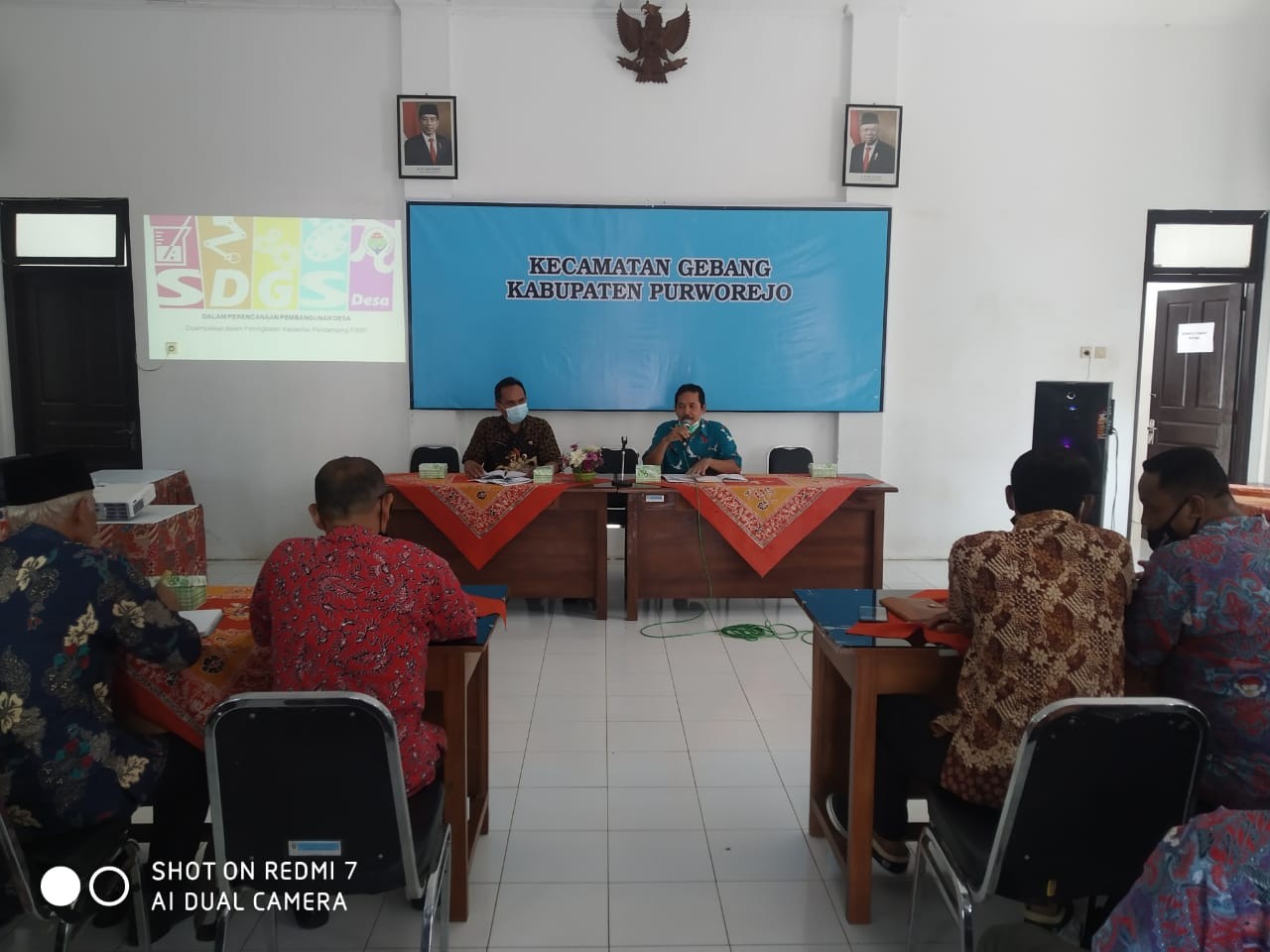 Sosialisasi  SDGs  Desa tahun 2021  di kec. Gebang 