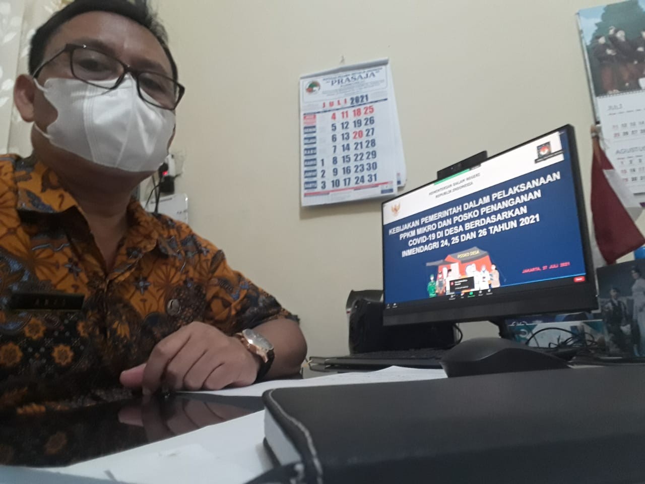 Zoom Meeting Implementasi Inmendagri No. 24 Tahun 2021 tentang Pemberlakuan Pembatasan Kegiatan Masyarakat level 4 dan level 3 Covid 19 di Wilayah Jawa dan Bali